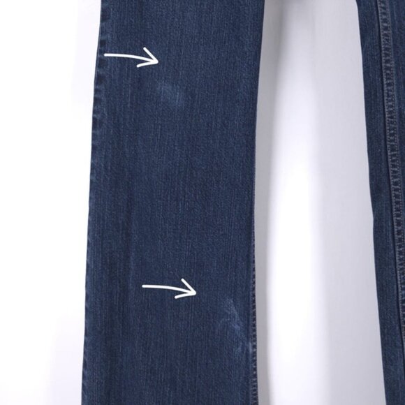 Harley Davidson Semi‎ Flare Straight Mid Rise Jeans Size 8 Long - Picture 12 of 14